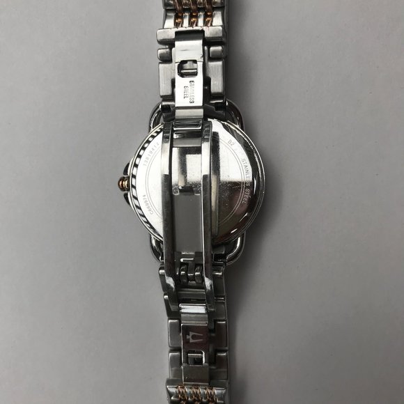 Bulova Women's 98R144 Diamond Two Tone Watch - Picture 6 of 7